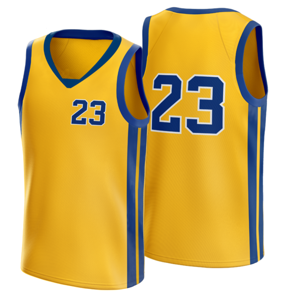 Gold Basketball Jerseys Dunk