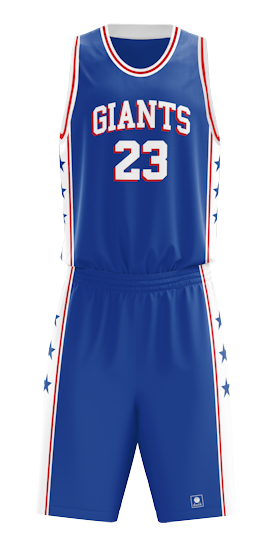 Giants NBA style customised basketball uniform design